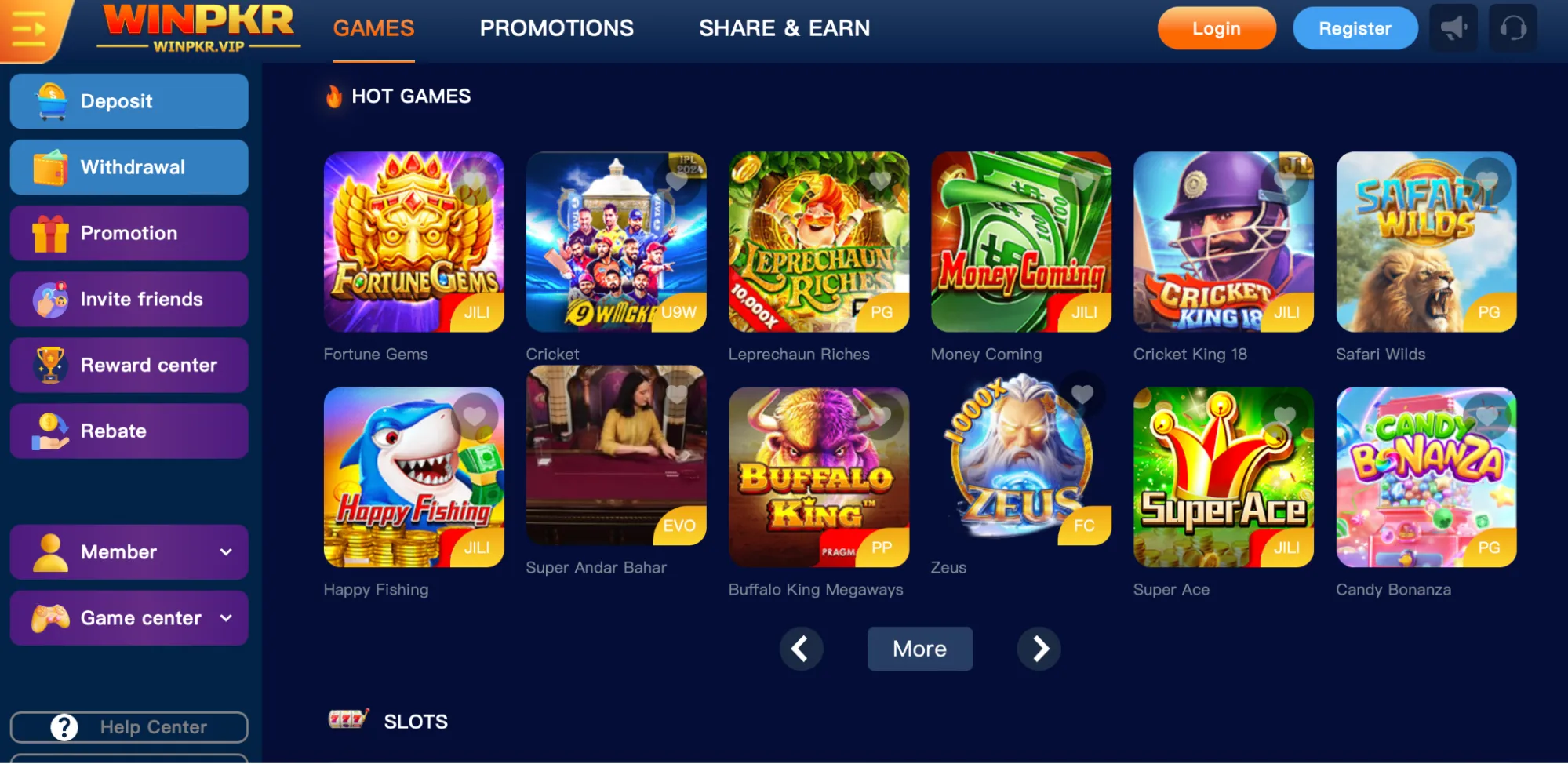 WinPKR games WinPKR games